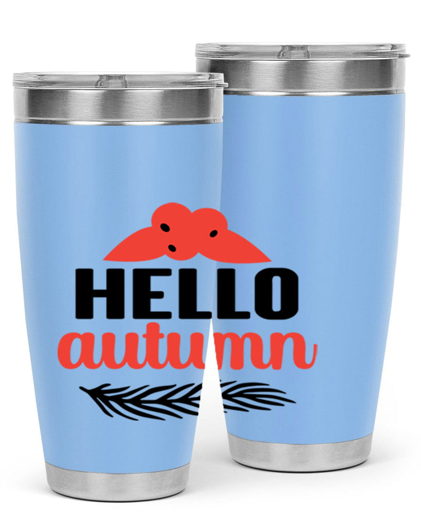 Hello autumn 269#- fall- Tumbler