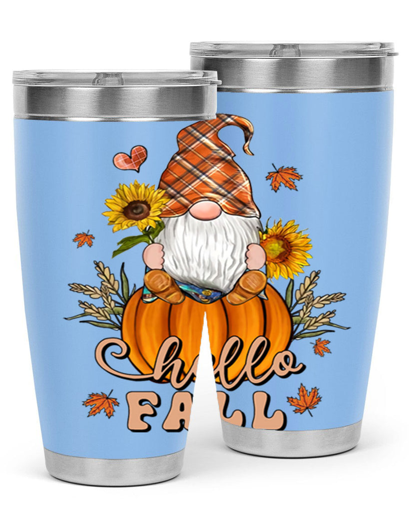 HelloFallAutumnGnome 298#- fall- Tumbler