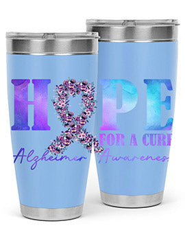 Hope For A Cure AlzheimerS Awareness 163#- alzheimers- Tumbler