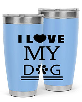 I Love My Dog Style 41#- dog- Tumbler