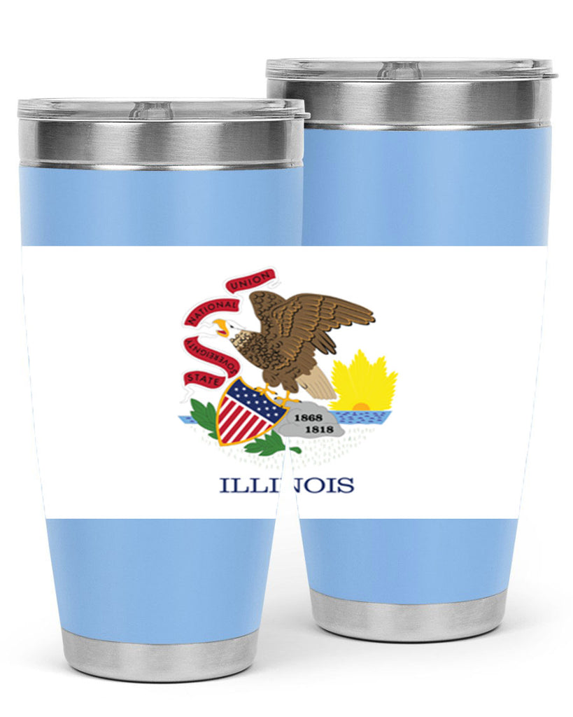 Illinois 39#- Us Flags- Tumbler