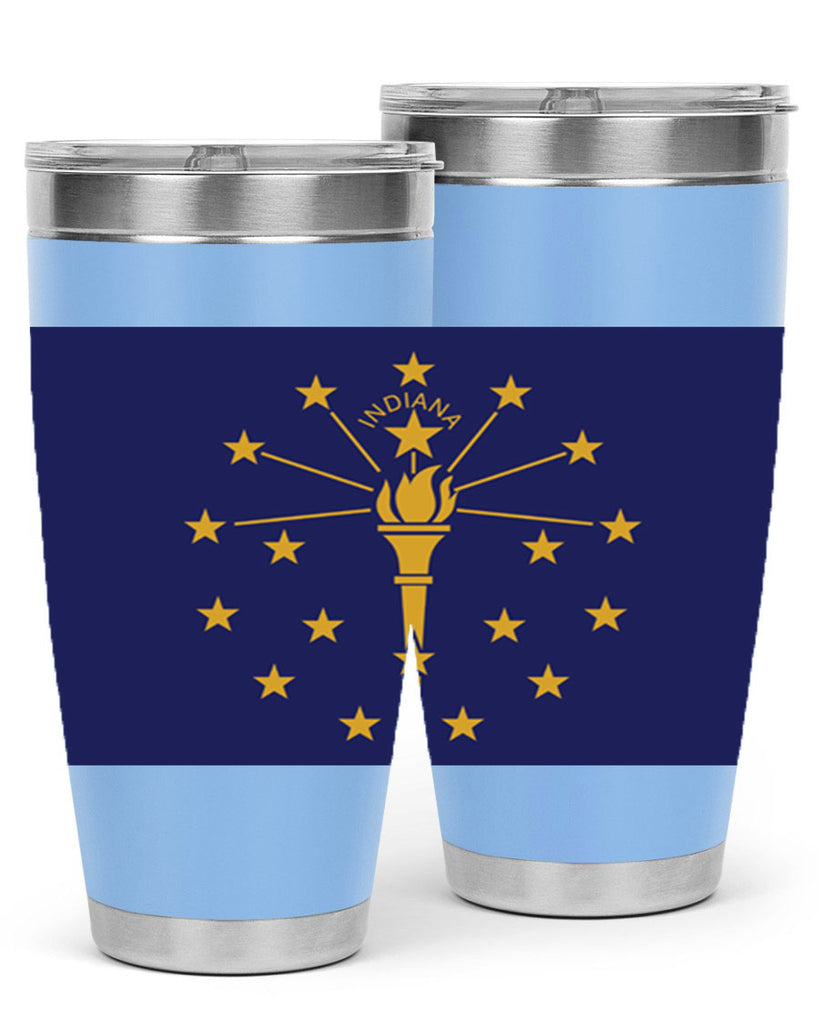 Indiana 38#- Us Flags- Tumbler