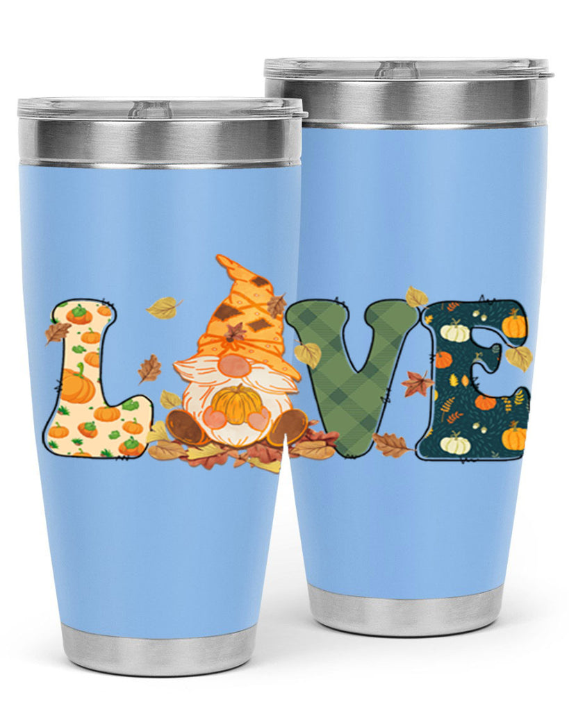 LOVEFallAutumnGnome 415#- fall- Tumbler