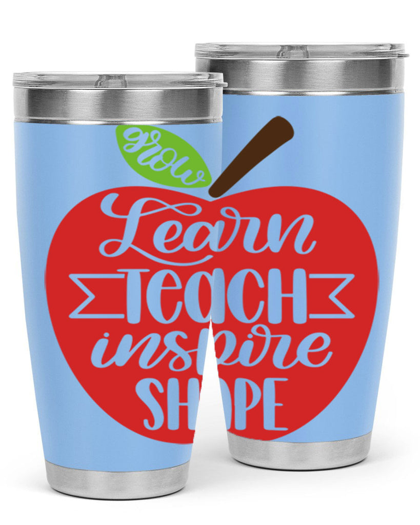 Learn Teach Inspire Shape Style 68#- teacher- tumbler
