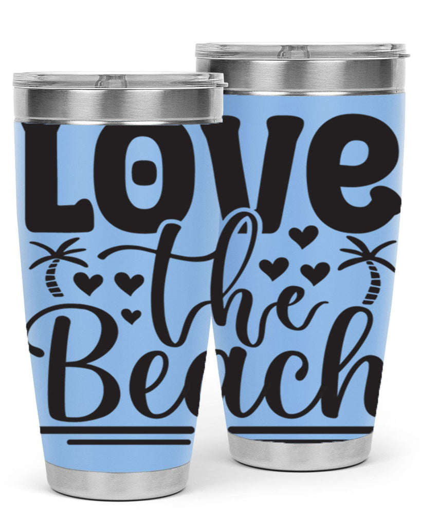 Love the beach 307#- mermaid- Tumbler