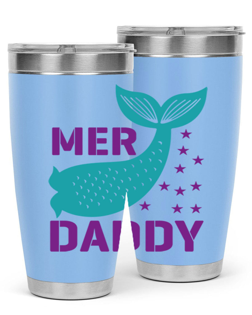 Mer Daddy 326#- mermaid- Tumbler