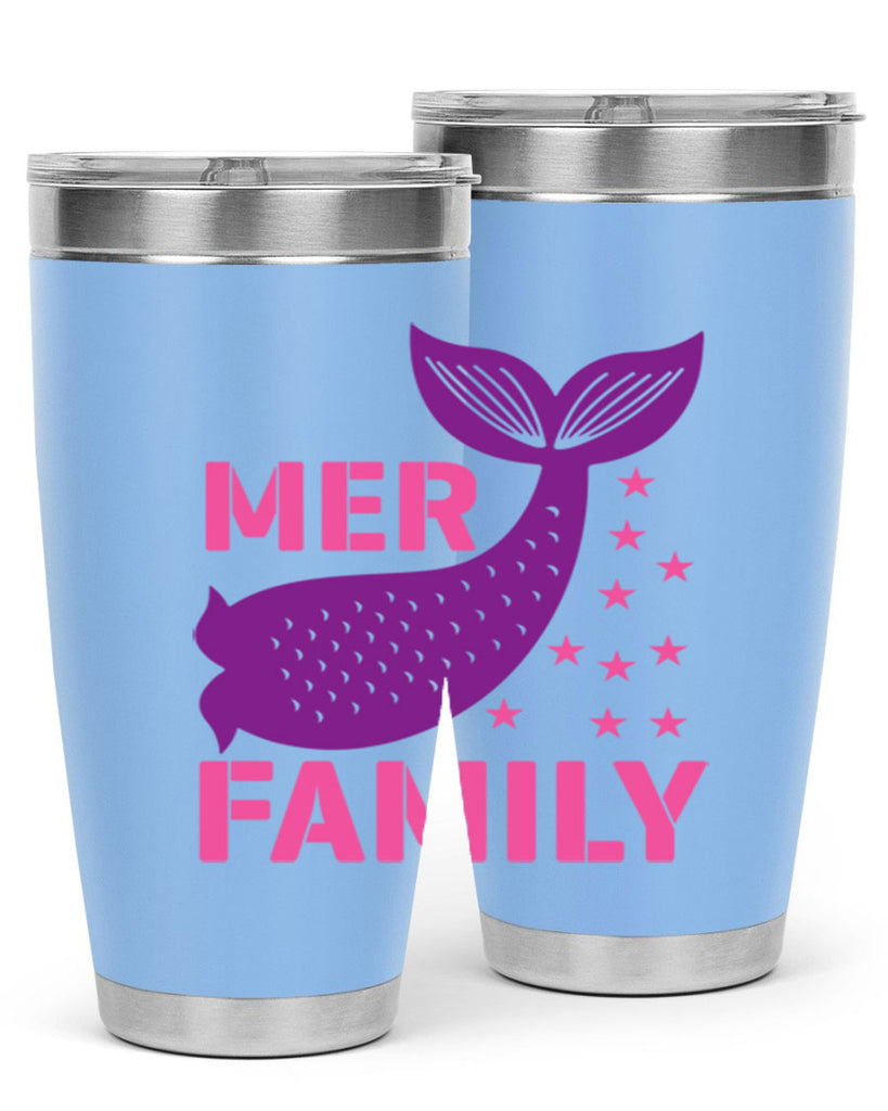 Mer Family 327#- mermaid- Tumbler