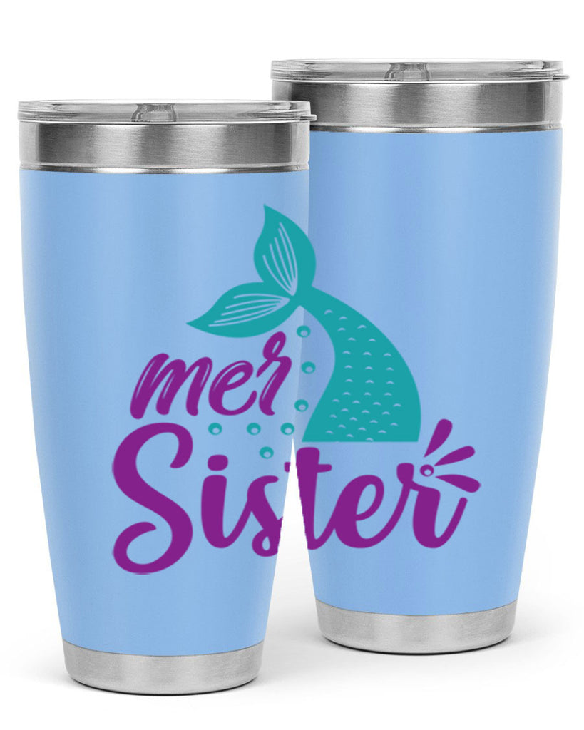 Mer Sister 346#- mermaid- Tumbler