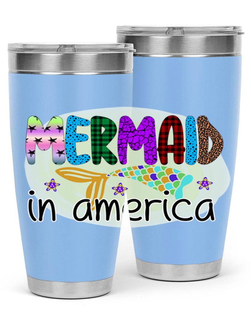 Mermaid In America 419#- mermaid- Tumbler