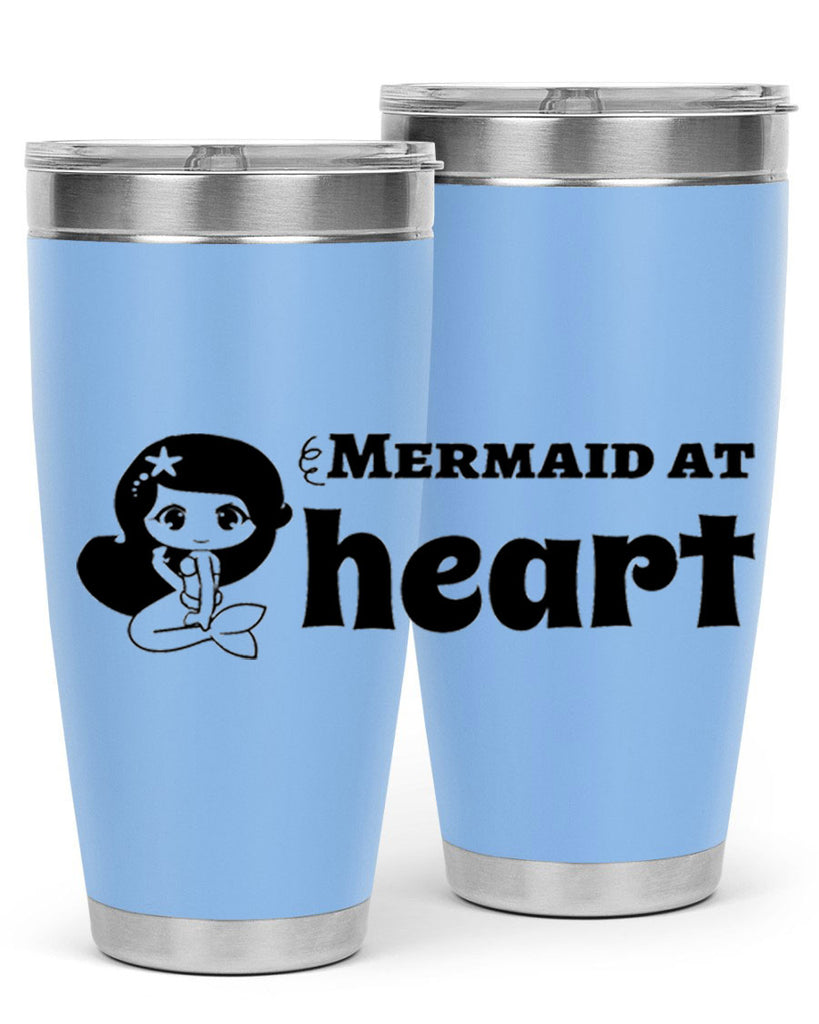 Mermaid at heart 393#- mermaid- Tumbler