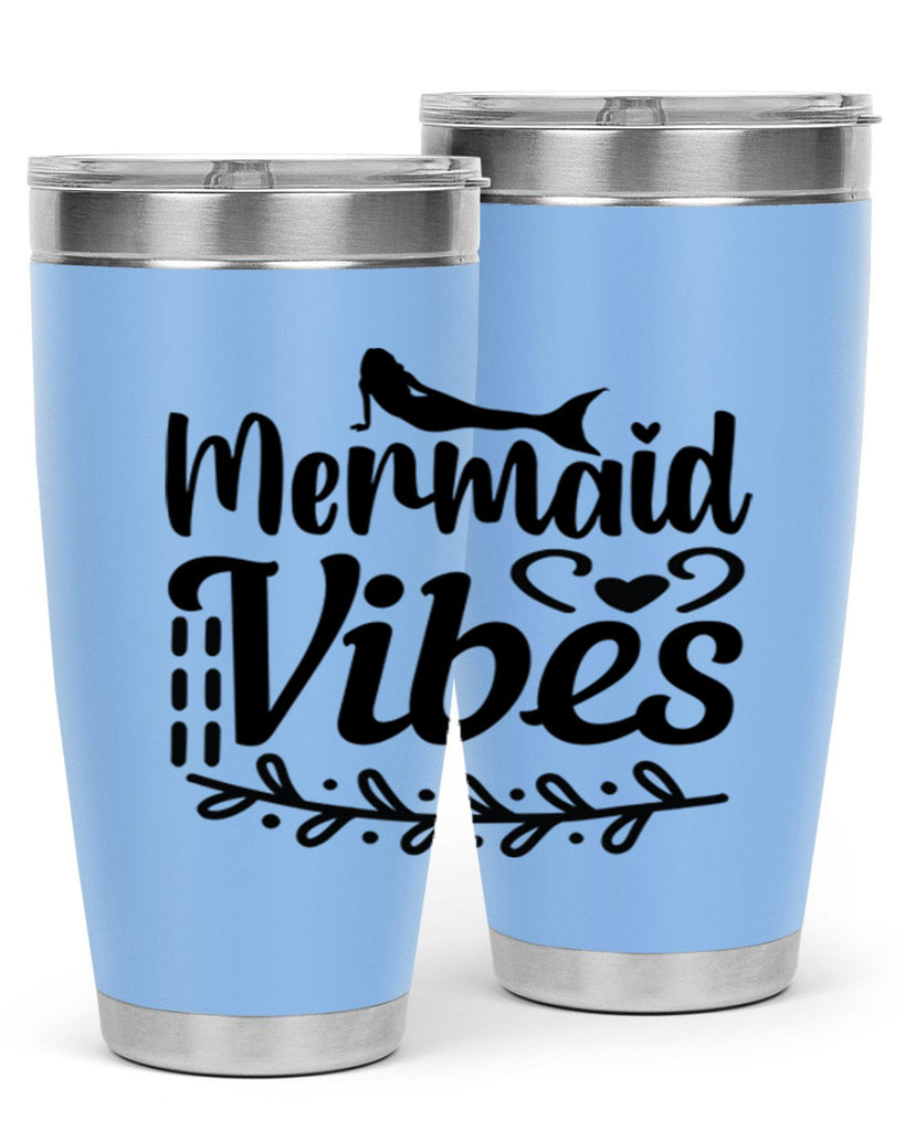 Mermaid vibes 454#- mermaid- Tumbler