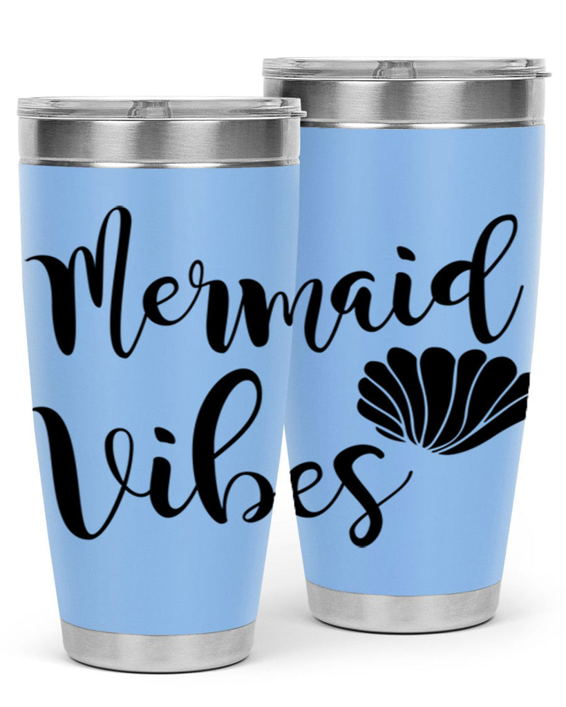 Mermaid vibes 464#- mermaid- Tumbler