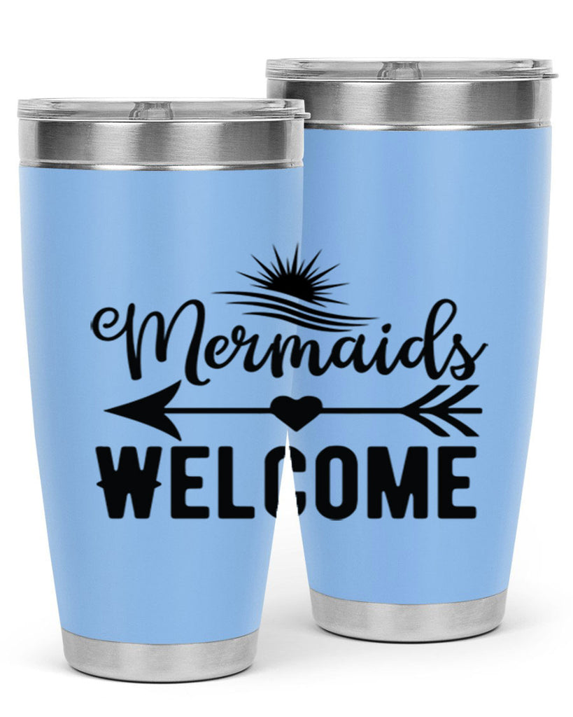 Mermaids Welcome 500#- mermaid- Tumbler