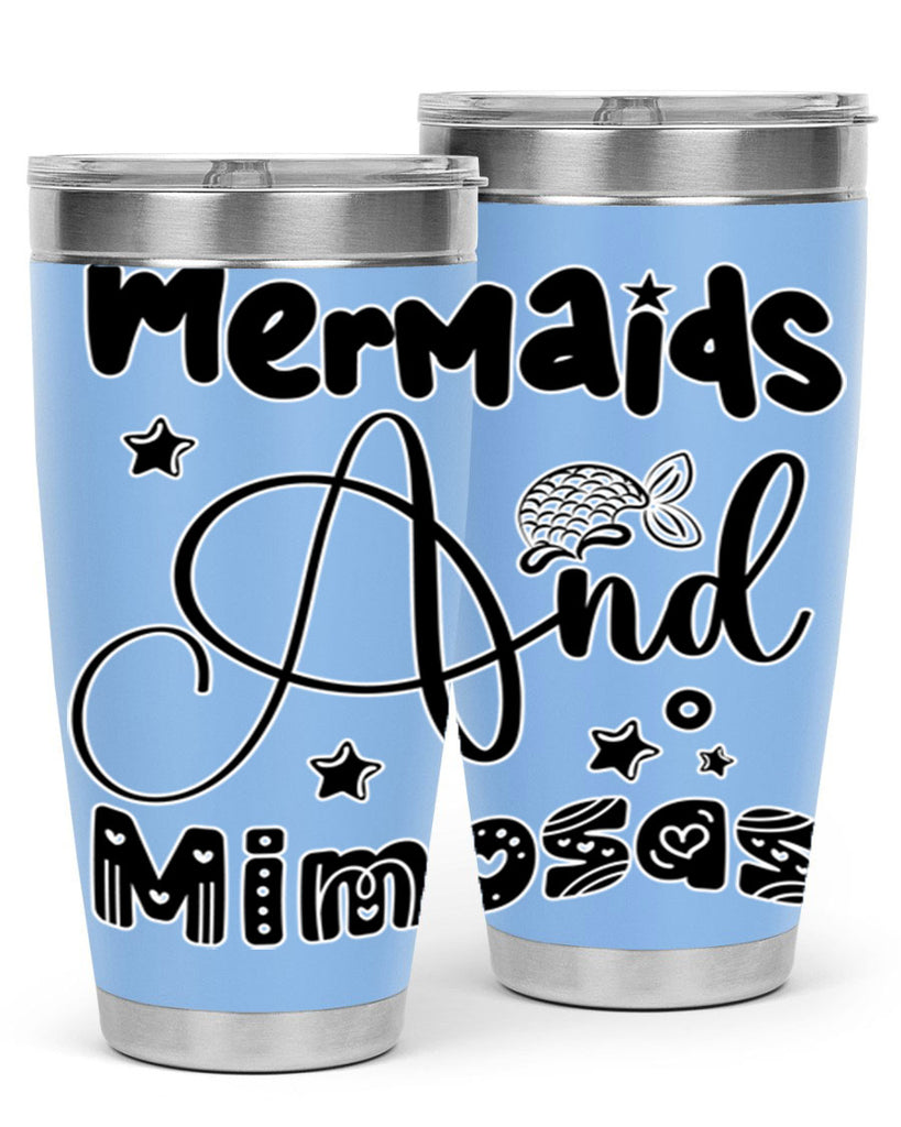 Mermaids and Mimosas 475#- mermaid- Tumbler