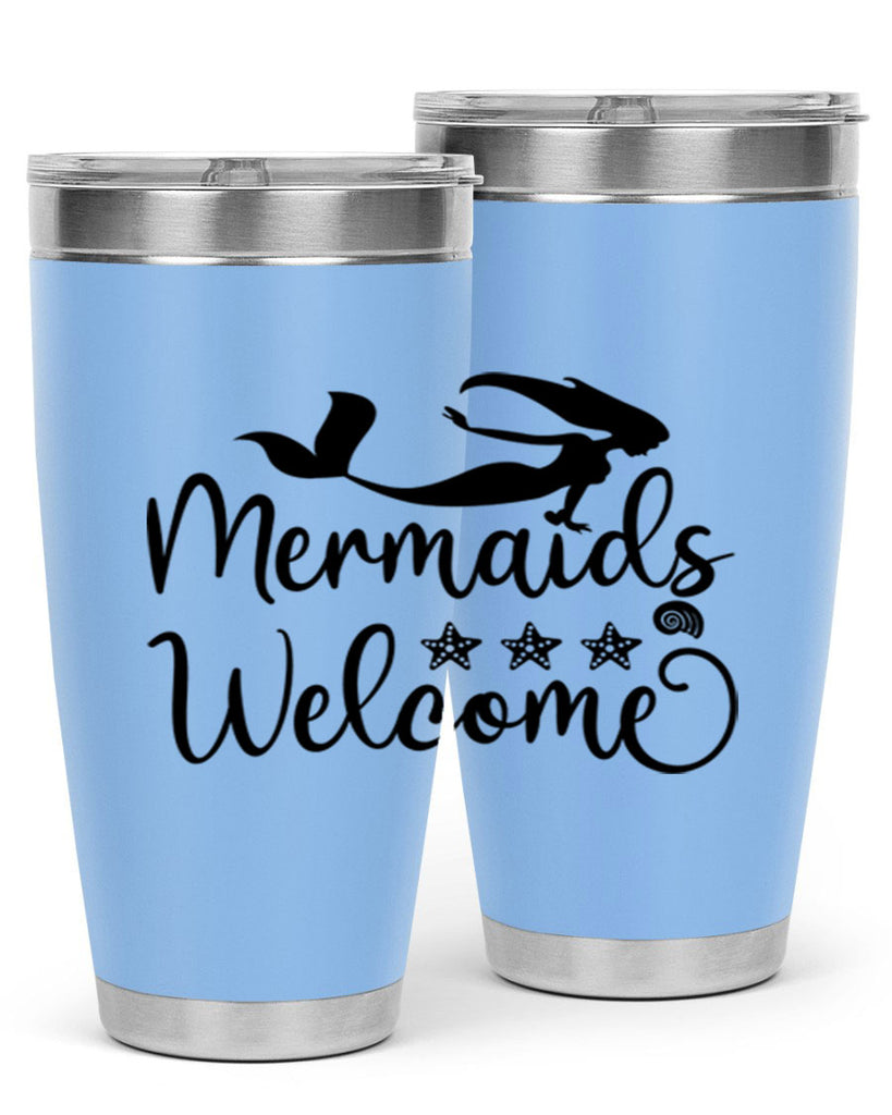 Mermaids welcome design 501#- mermaid- Tumbler