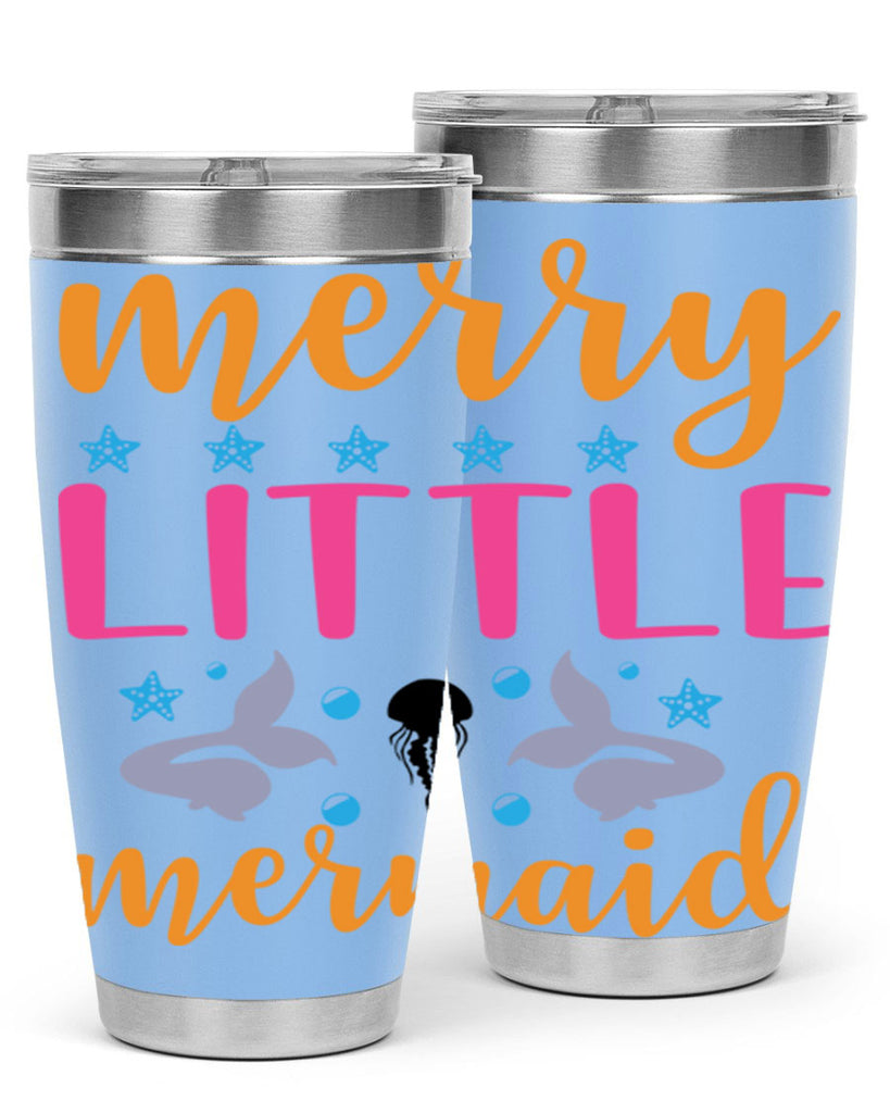 Merry Little Mermaid Design 503#- mermaid- Tumbler