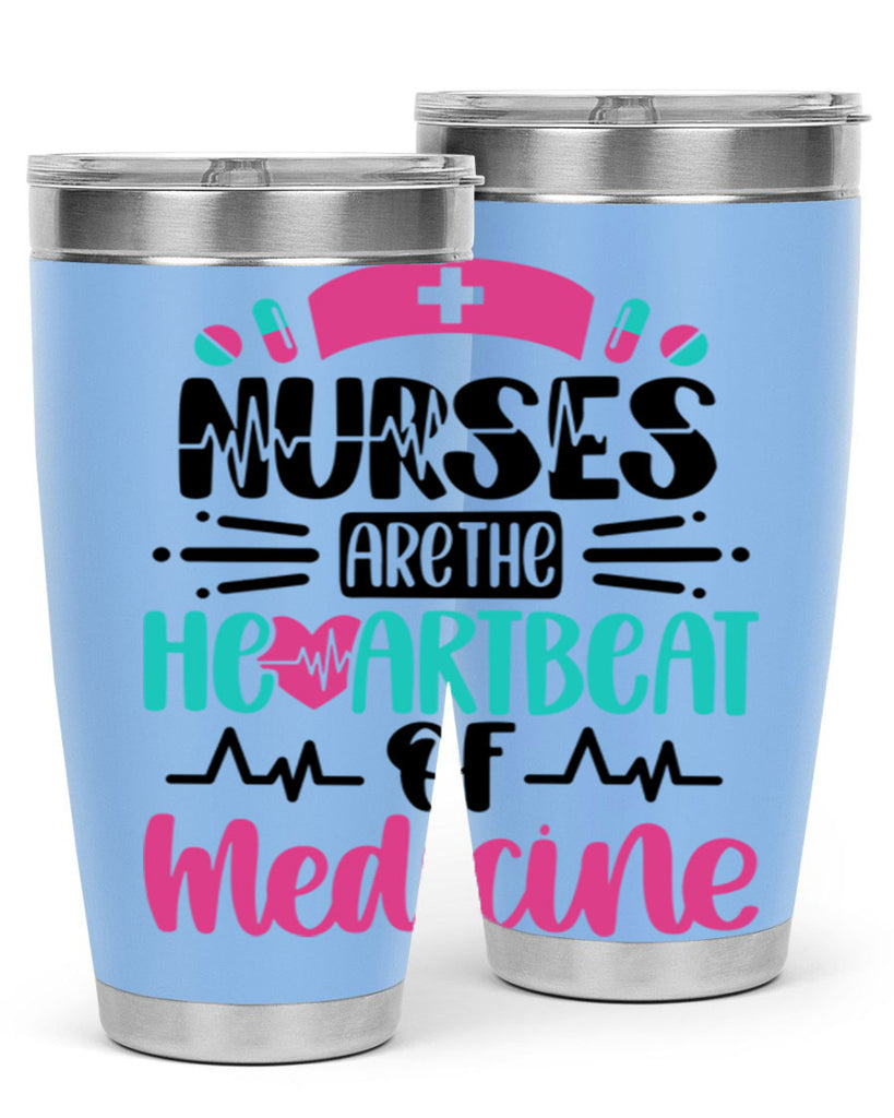 Nurses Are The Heartbeat Style Style 90#- nurse- tumbler