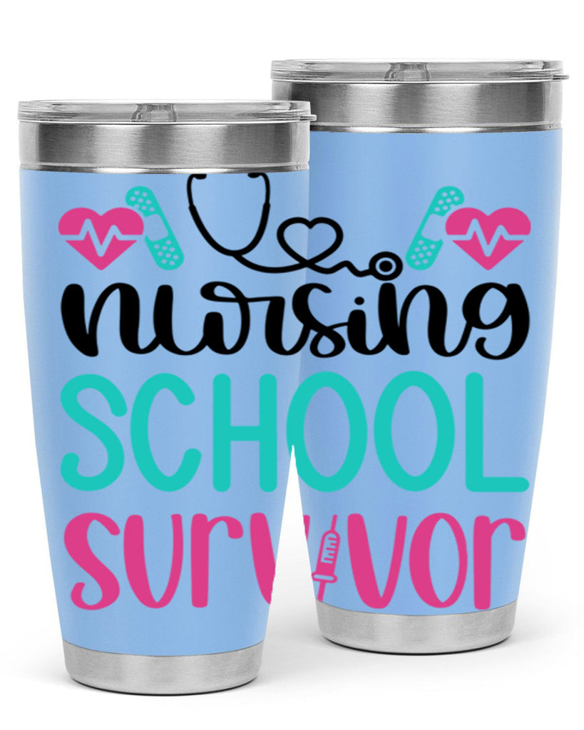 Nursing School Survivor Style Style 63#- nurse- tumbler