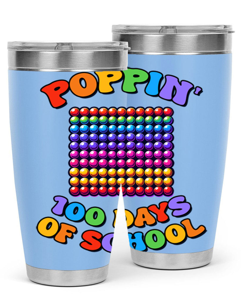 Poppin my way through PNG 54#- 100 days of school- Tumbler