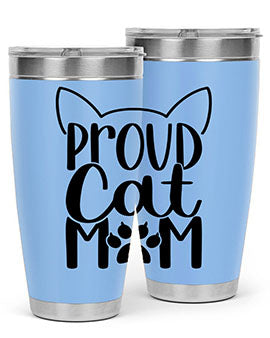 Pround Cat Mom Style 103#- cat- Tumbler