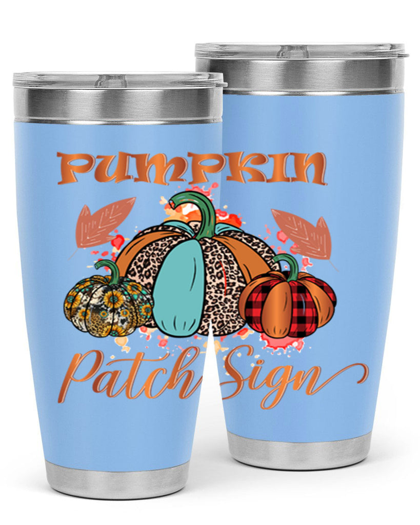 Pumpkin Patch Sign 530#- fall- Tumbler
