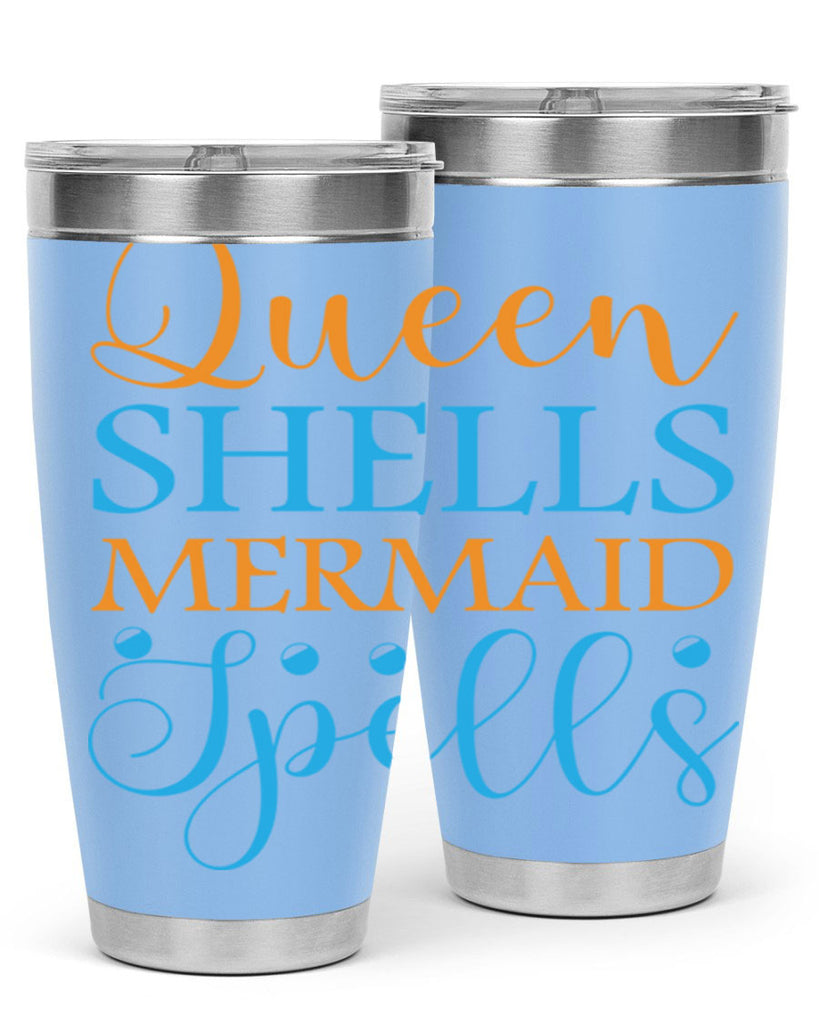 Queen Shells Mermaid Spells 546#- mermaid- Tumbler