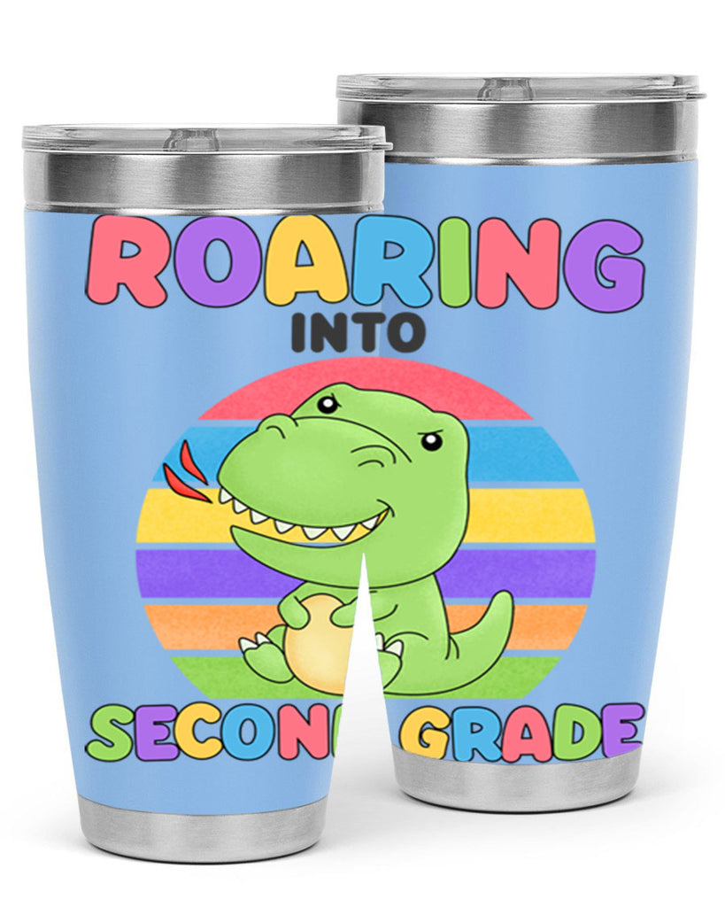 Roaring to 2nd Grade Trex 23#- second grade- Tumbler