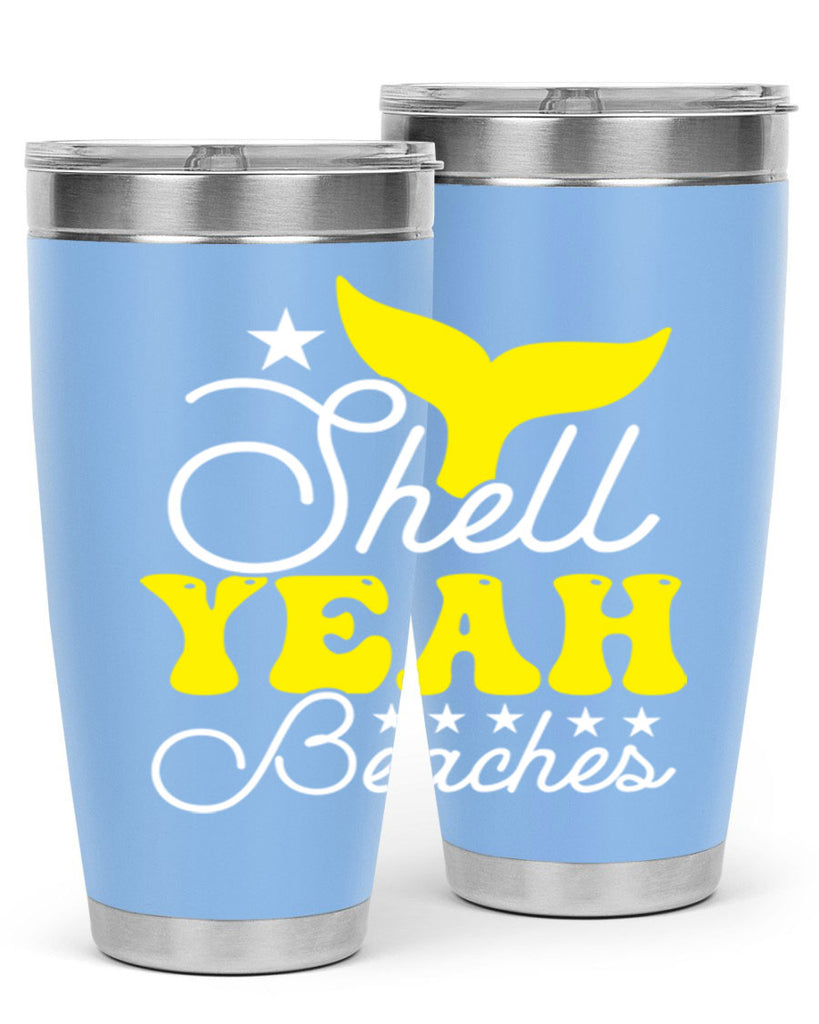 Shell Yeah Beaches 585#- mermaid- Tumbler