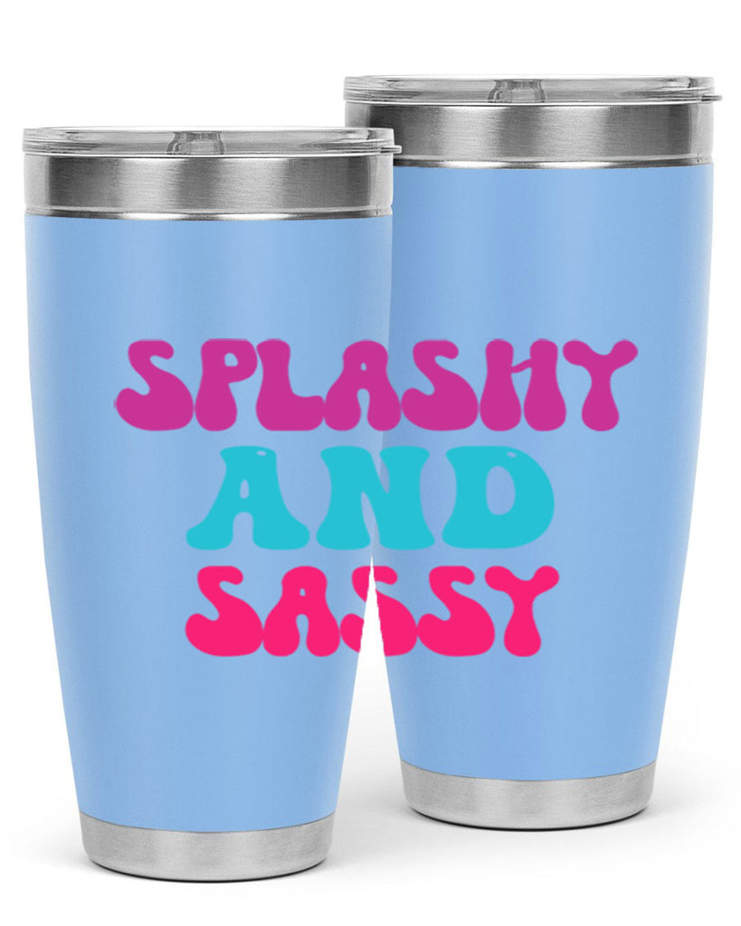 Splashy And Sassy 622#- mermaid- Tumbler