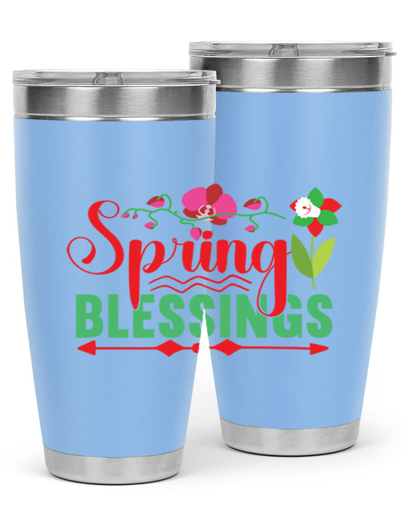Spring Blessings 418#- spring- Tumbler