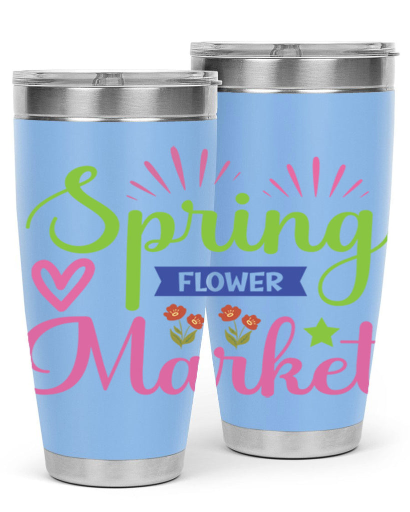 Spring Flower Market  487#- spring- Tumbler