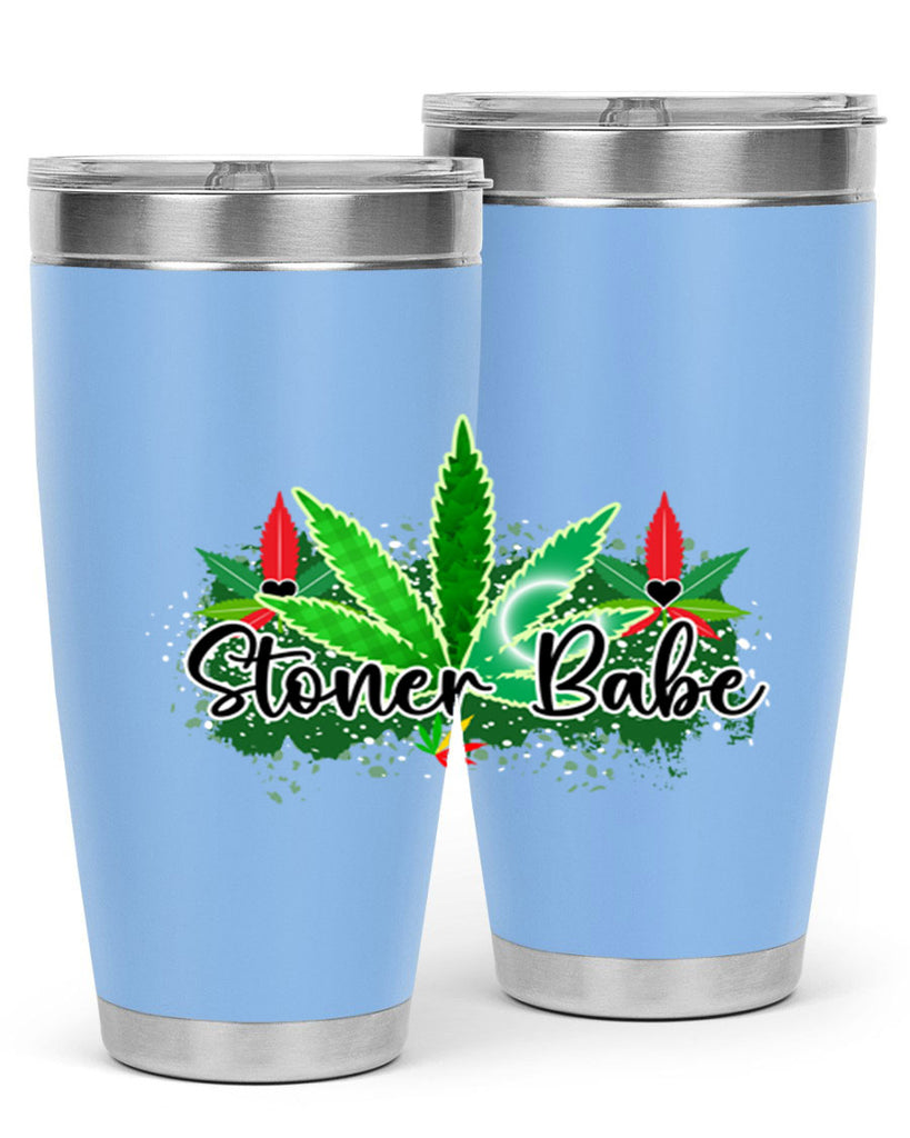Stoner Babe 256#- marijuana- Tumbler