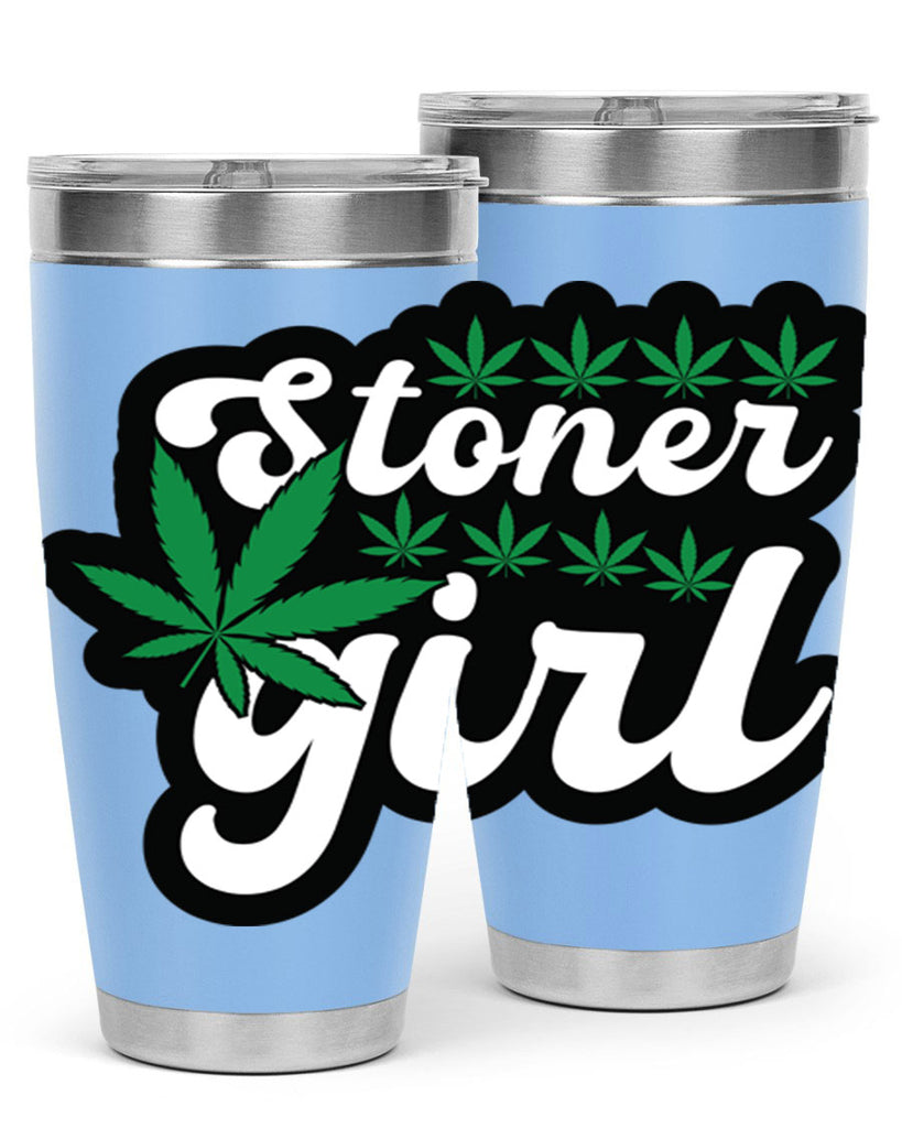 Stoner girl 263#- marijuana- Tumbler