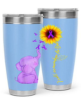 Sunflower Alzheimer Awareness shirt I Will Remember For You 215#- alzheimers- Tumbler