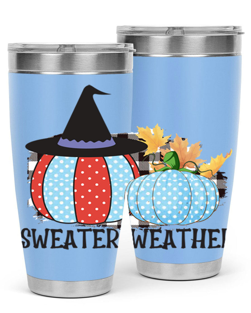 Sweater Weather Pumpkin Gnome 586#- fall- Tumbler