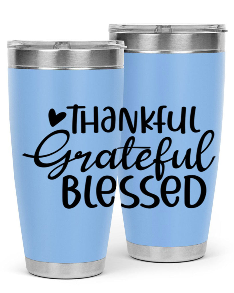 Thankful Grateful Blessed 605#- fall- Tumbler