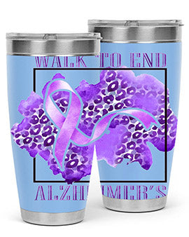 Walk o End AlzheimerS Purple Ribbon 220#- alzheimers- Cotton Tank