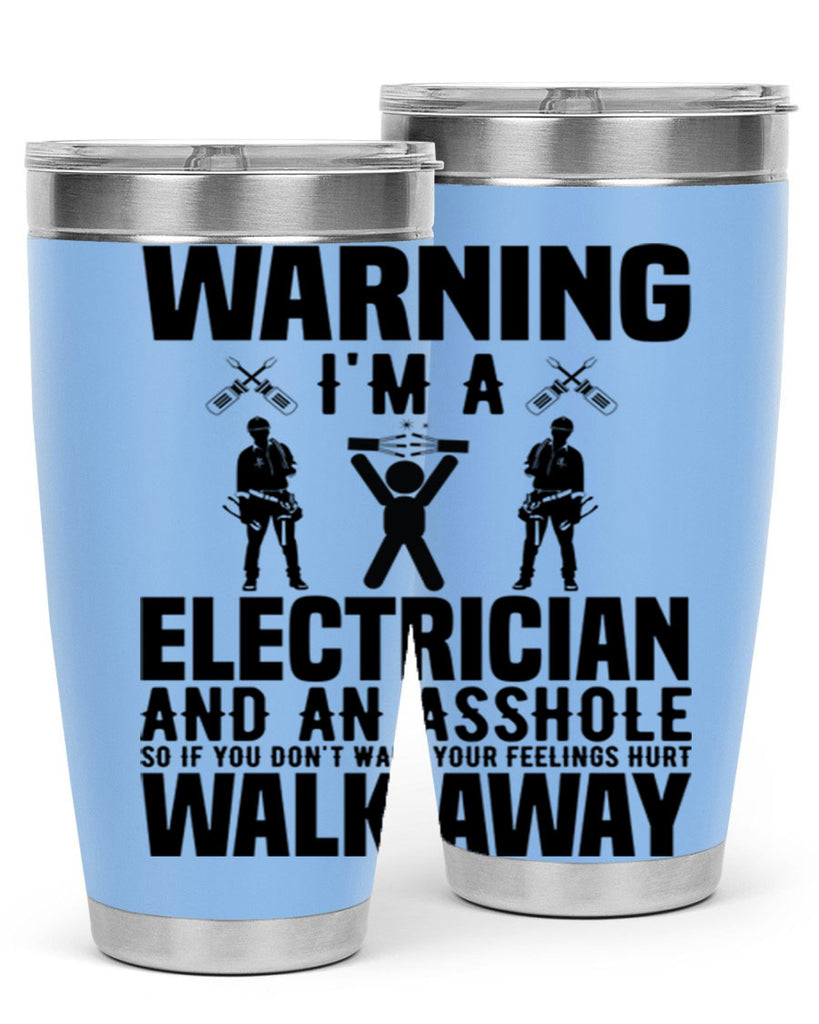 Warning Style 4#- electrician- tumbler