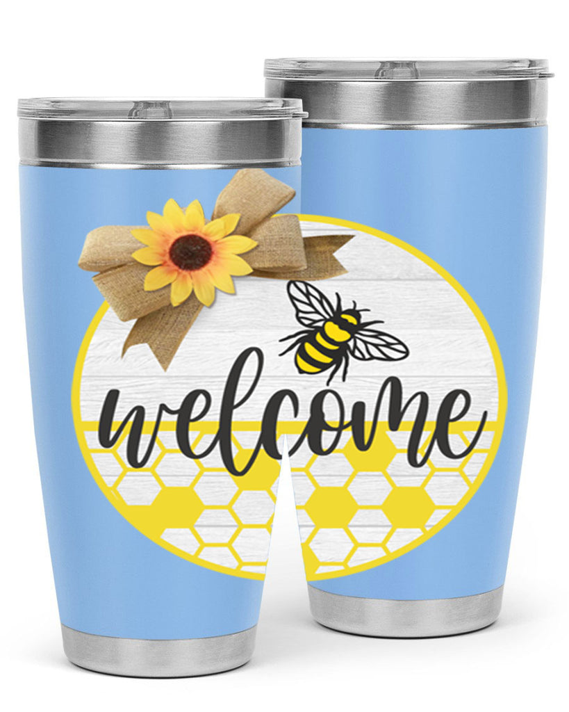 Welcome Bee and hive Mockup566#- spring- Tumbler