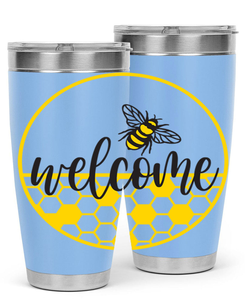 Welcome Bee and hive567#- spring- Tumbler