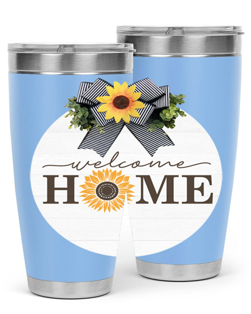 Welcome Home sunflower Mockup572#- spring- Tumbler