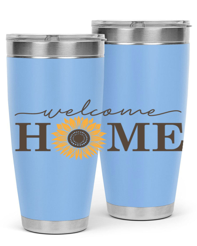 Welcome Home sunflower573#- spring- Tumbler