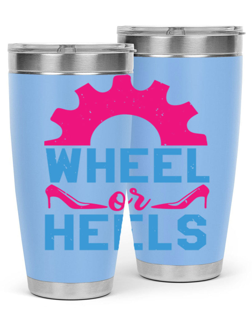 Wheel or Heels Style 8#- baby shower- tumbler