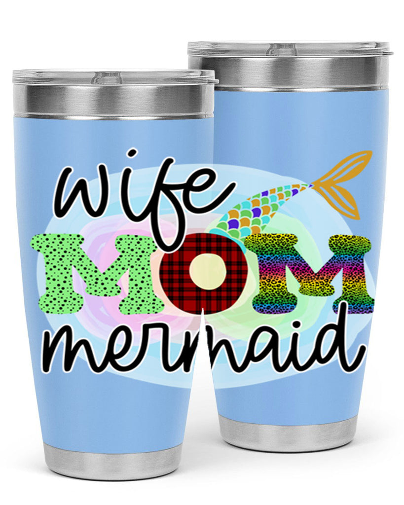 Wife Mom Mermaid 674#- mermaid- Tumbler