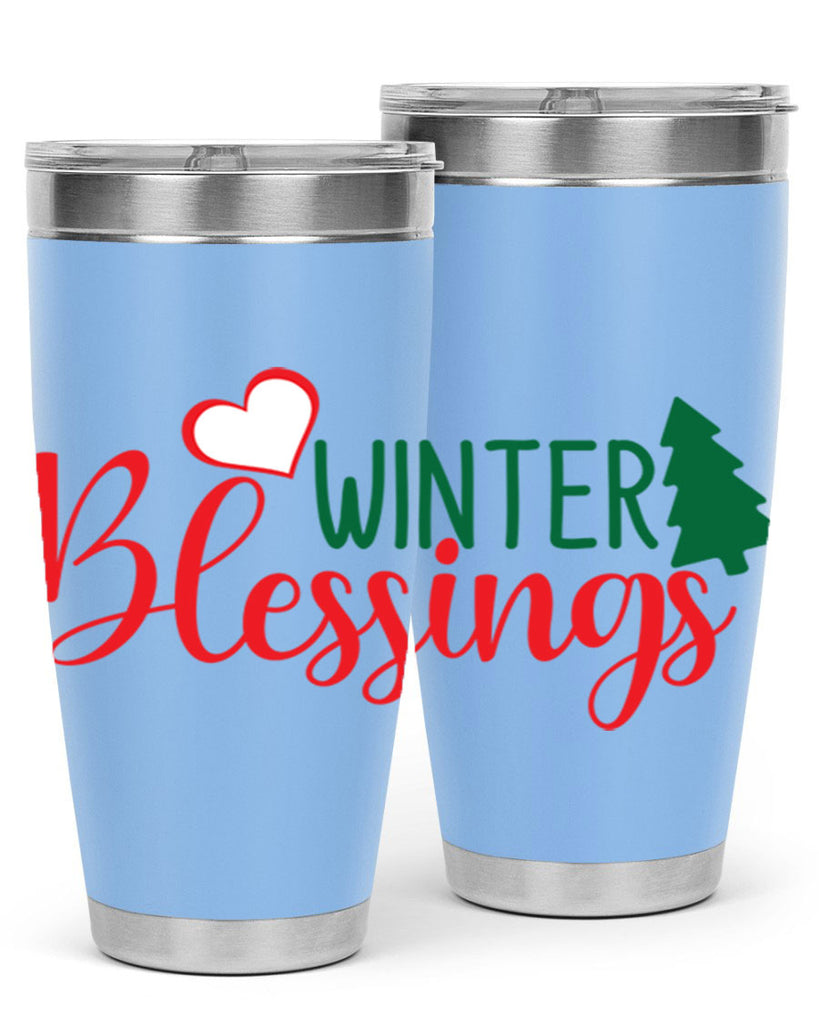 Winter Blessings 546#- winter- Tumbler