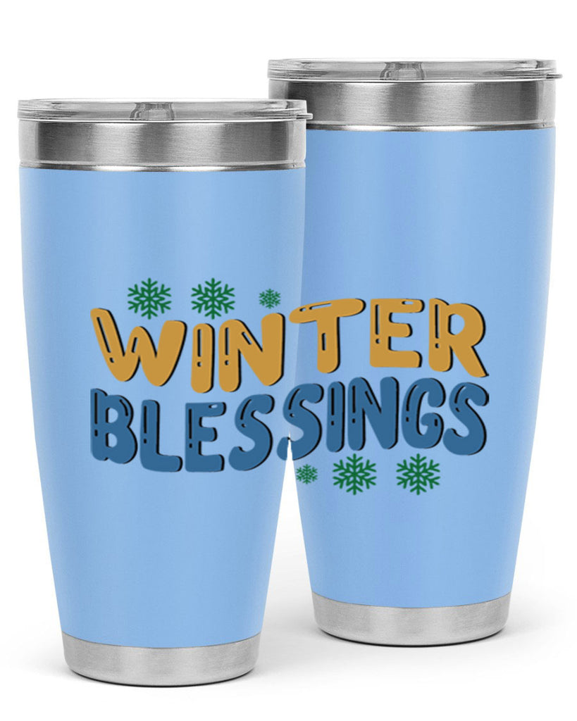 Winter Blessings 547#- winter- Tumbler