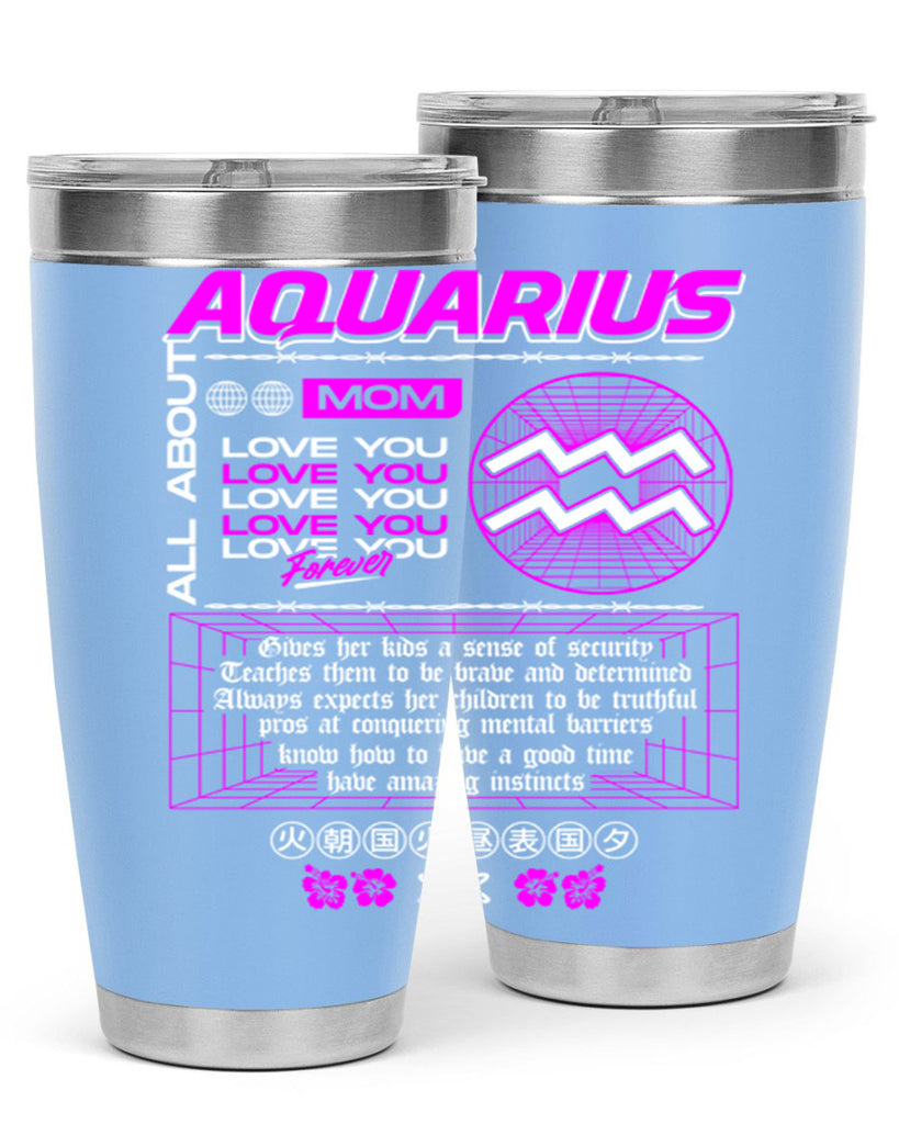 aquarius 86#- zodiac- Tumbler
