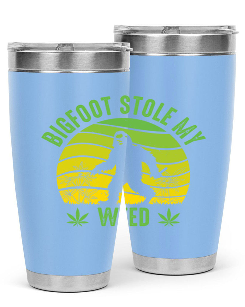 bigfoot stole my weed 15#- marijuana- Tumbler