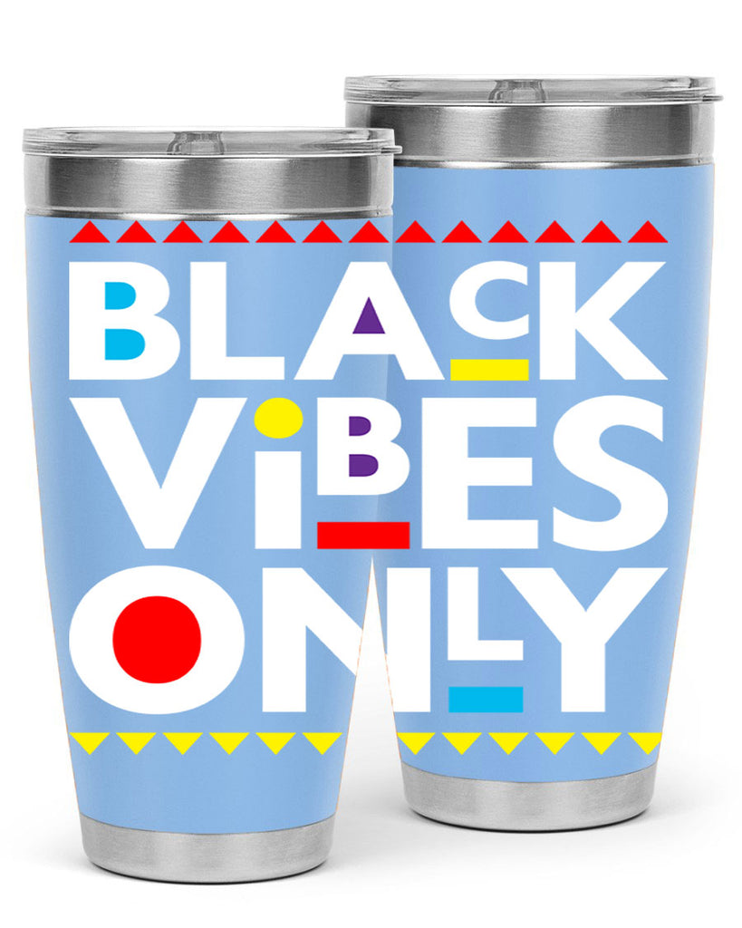 black vibes only 217#- black words phrases- Cotton Tank