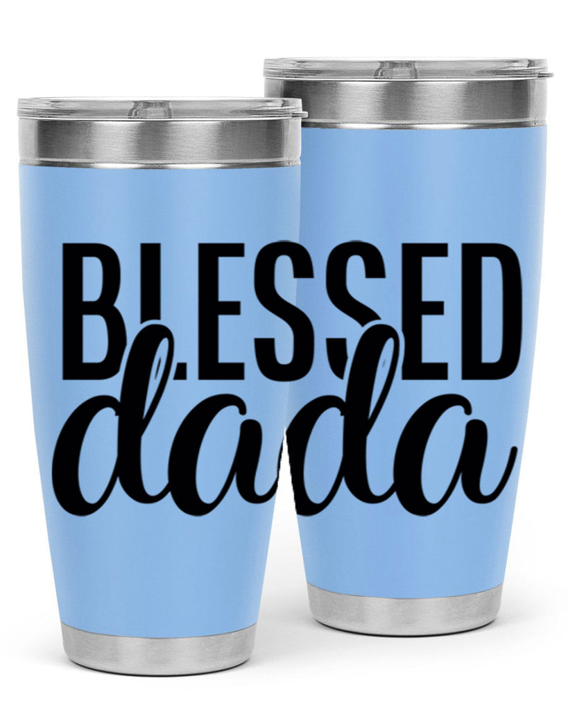 blessed dada 34#- dad- Tumbler